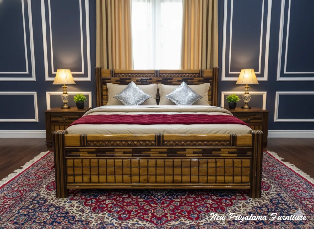 Ith Khaat CP Segun (Teak Wood Box Bed)