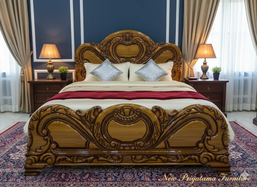 Korai Design Khaat CP Segun (Teak Wood Box Bed)